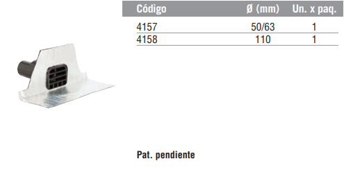 Embudo frontal con membrana