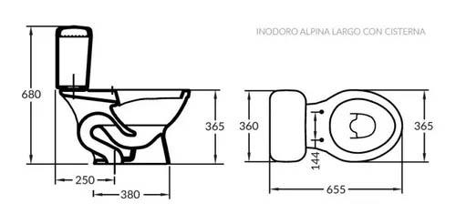 Inodoro Con Mochila Alpina Olmos