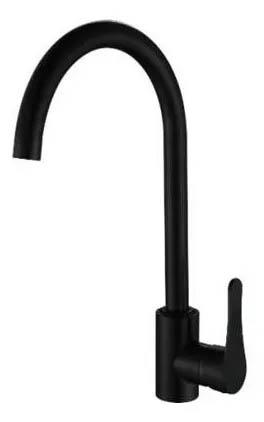 Monocomando Mesada Cocina Negro