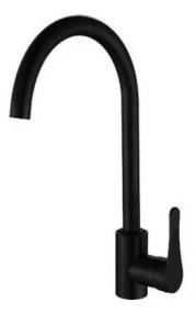 Monocomando Mesada Cocina Negro